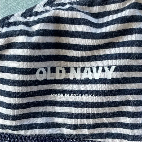Old Navy Striped navy and White Bralette - Image 2