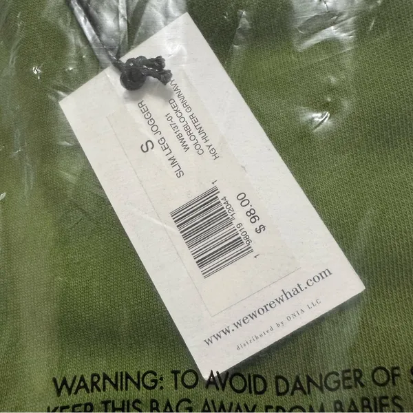 We Wore What‎ Olive Green Joggers Lounge Pants Casual Comfy Sweatpants - Image 6