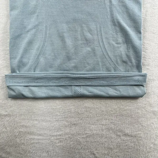 Lululemon 4 Run Swiftly Tech Long Sleeve Aquamarine Seamless Thumbholes Athletic - Image 10
