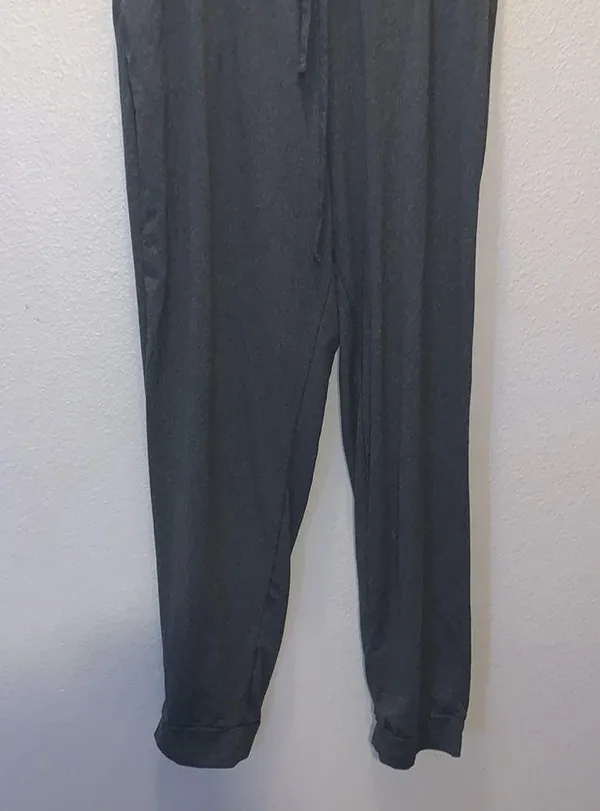 Love Streak grey comfy jogger style sweatpants with pockets - Image 3