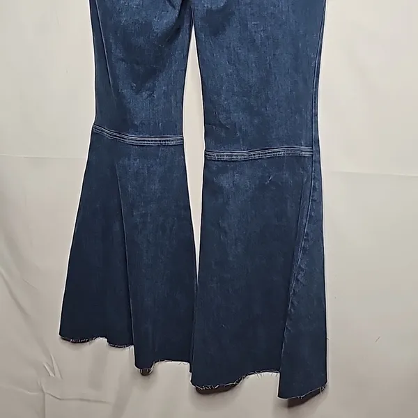 Free People We The Free Just float penny flare wide leg bell bottom jeans sz 28 - Image 11