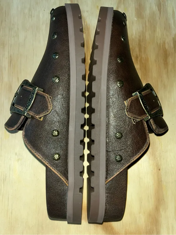 Blowfish vegan Leather Slip-On Mule with Antiqued Buckle - Image 4