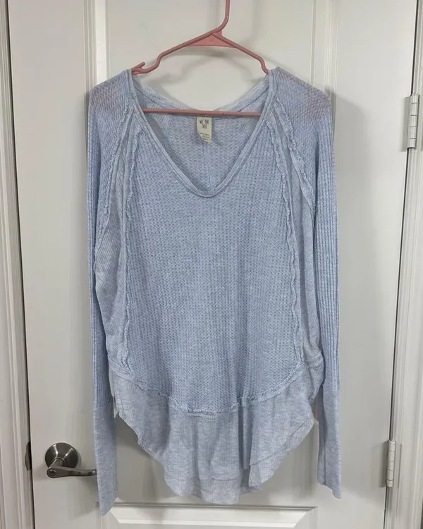 Free People We The Free Waffle Knit Top - Image 2