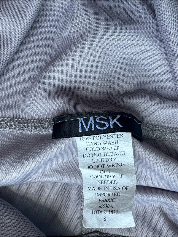 MSK Gray Sheer Palazzo Wide - Image 8