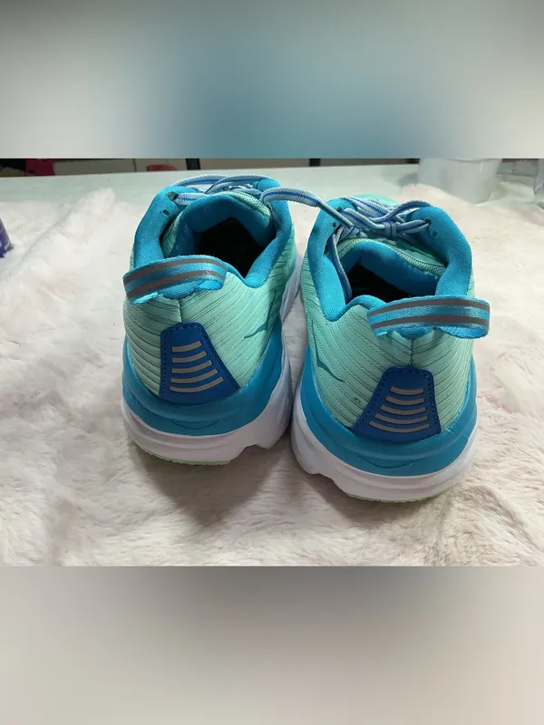 Hoka One One Women's Mint Aqua Running Shoes 176 - Image 4