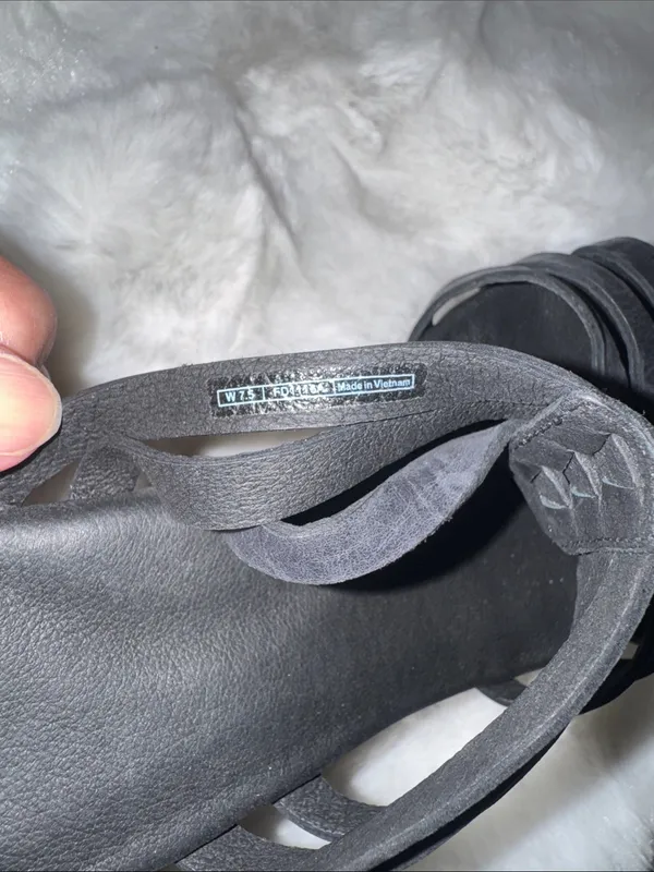 UGG Black Multi-Strap Leather Slide Sandals - Image 8