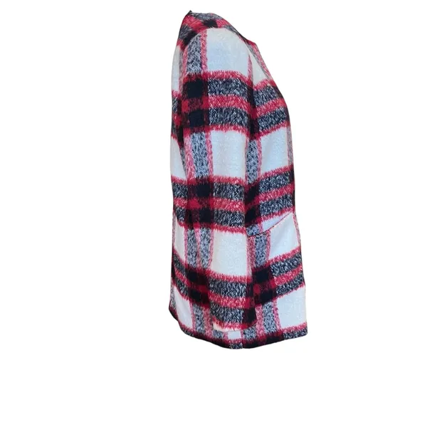 Abercrombie & Fitch Coat Women’s XS Red Plaid Wool Blend Preppy Winter - Image 5