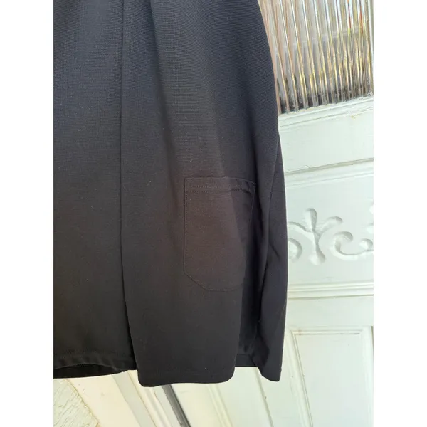 Halara Black Pinafore Shorts Overall Mini Textured Pockets Women's‎ Size XS - Image 4
