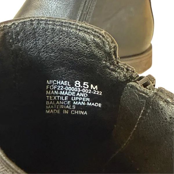 Frye & Co Women's Black Michael Chelsea Boots Size 8.5M Vegan Leather Minimalist - Image 5