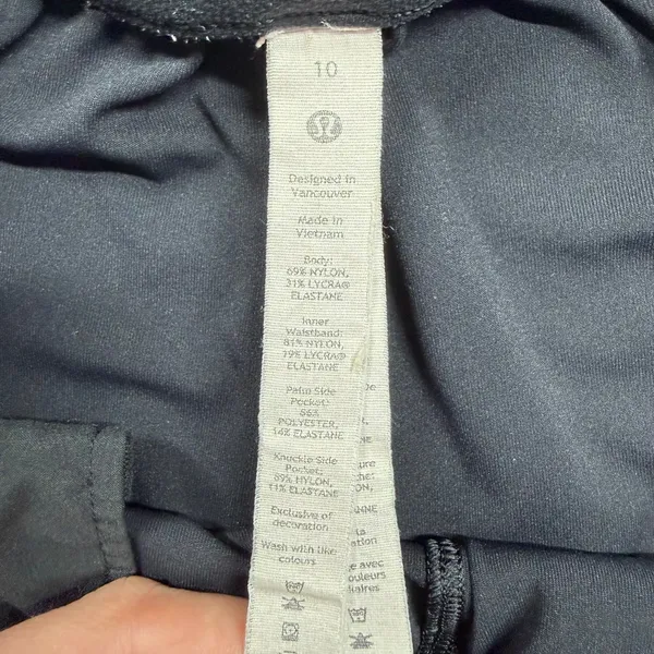 Lululemon Stretch High-Rise Pant 7/8 Length Black Women’s Size 10 - Image 5