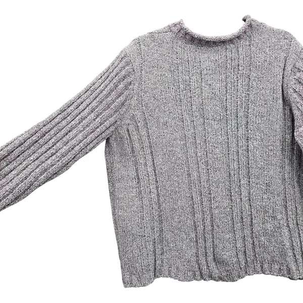 Purple Chunky Oversized Ribbed Y2K Vintage‎ Soft Erika Chenille Sweater Plus 2X - Image 13