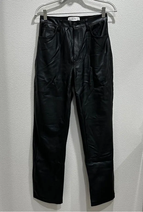 Abercrombie & Fitch Faux Leather Pants - Image 5