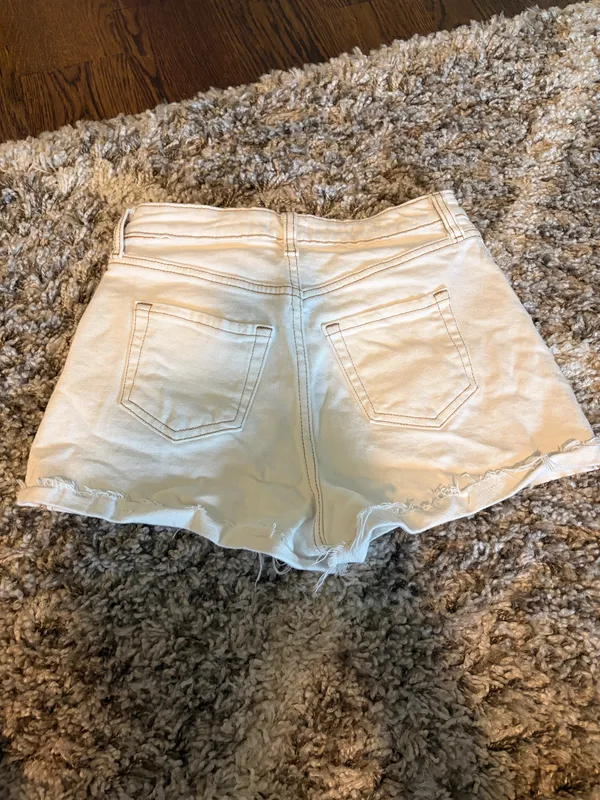 Wild Fable Cream Jean Shorts - Image 2