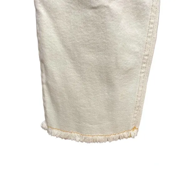 Maje Acid Wash Straight Leg Jeans White Denim Size 40 / US‎ 8 - Image 6