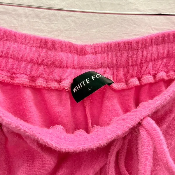 White Fox Boutique 2pcs Free Fall Terry Hot Pink Set M/L‎ Loungewear Cozy Fall - Image 7