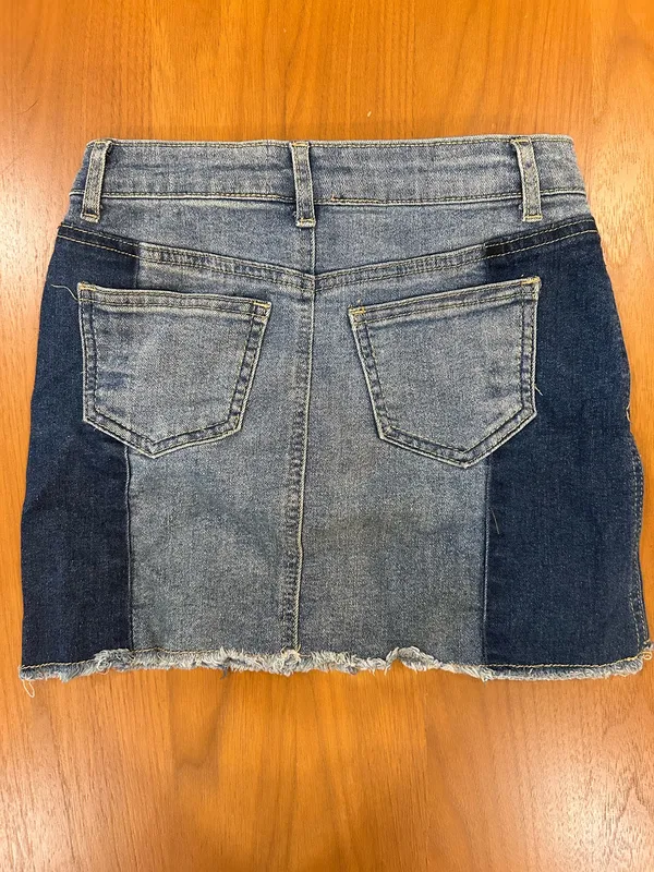 Color Block Denim Skirt GB Girls - Image 2