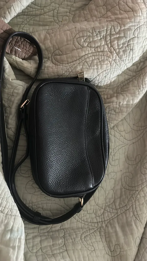 Black Coach Leather Bag - Image 3