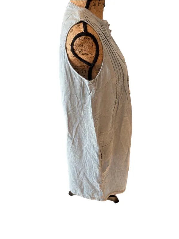 Levi's Sleeveless Linen Marianne Dress Women's Size S Light Blue - Image 5