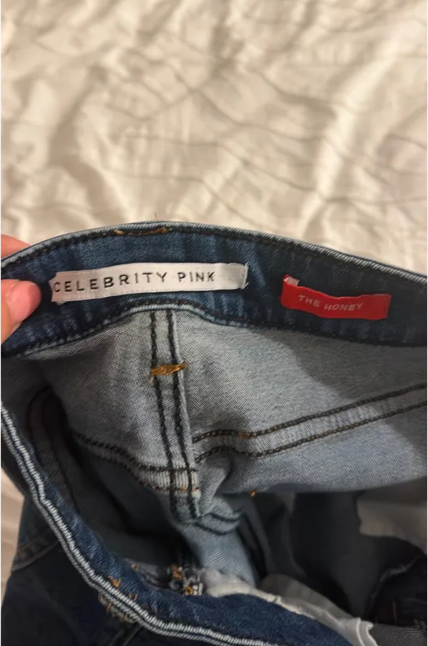 Dark blue denim shorts - Image 4