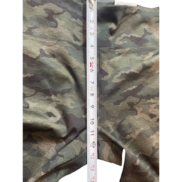 Nine West Army Green Camouflage Pull On Elastic Waist Ponte Pants L NWT - Image 14
