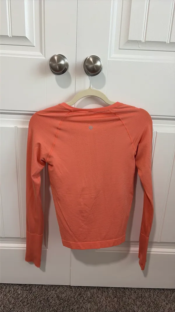 orange lululemon long sleeve swiftly tech - Image 3