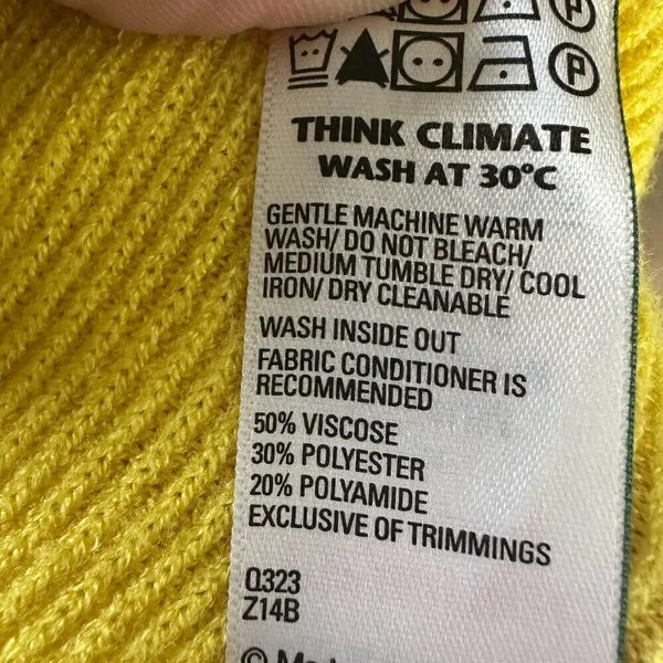 NWOT M&S Womens Autograph Pullover Viscose Blend Sweater in Sunshine Size M Soft - Image 7