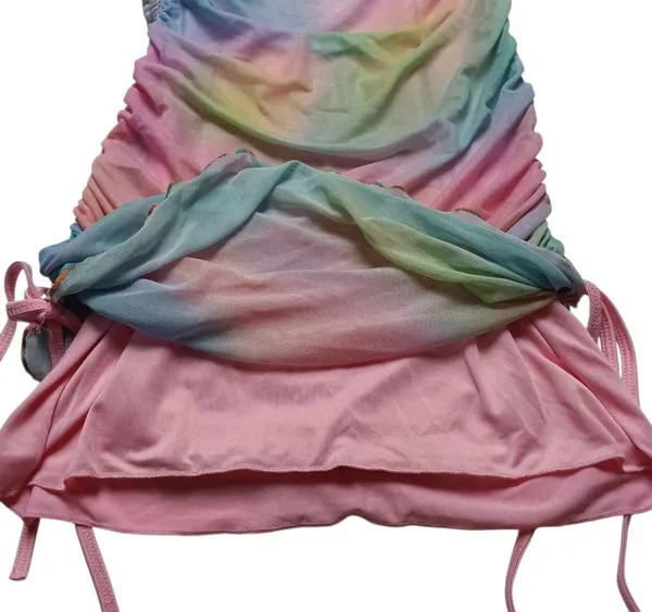 NWT Dolls Kill x My Little Pony Dress Pastel Rainbow Cinched Size XS New - Image 6