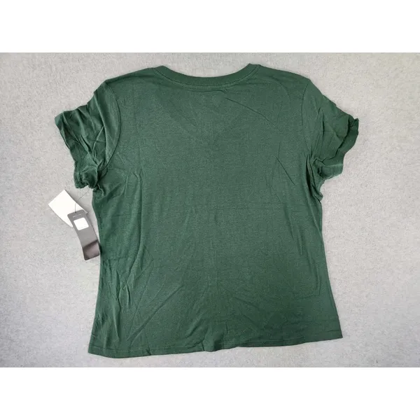 NEW Green Bay‎ Packers NFL T-shirt V-neck Football Tee Green Women's Plus 2XL - Image 8