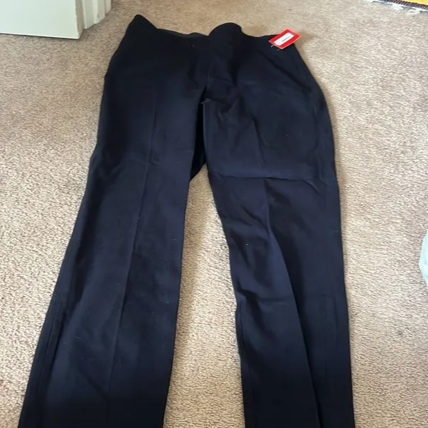 NWT spanx polished ankle slim navy pants‎ M - Image 9