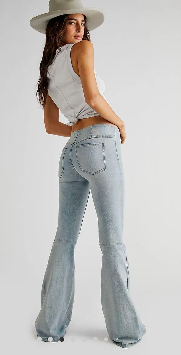Free People Penny Pull-On Flare Jeans - Image 3