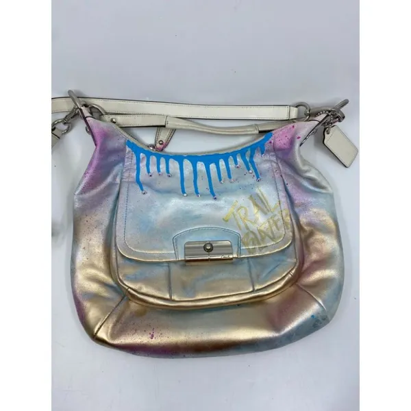 Coach Leather Crossbody Multicolor Customized - Image 2