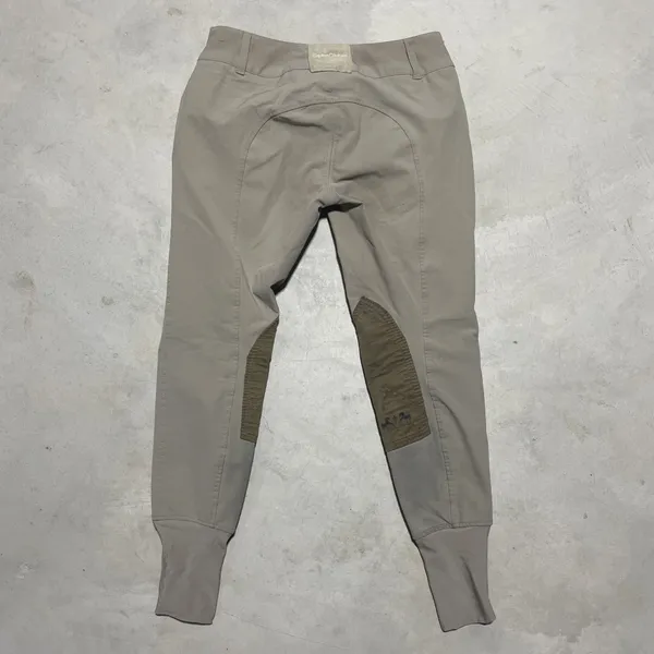 EQUINE COUTURE Beige Dressage Breeches Size 28 Natasha Horse Equestrian Rider - Image 7