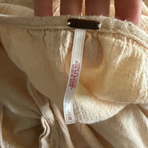 Free People Endless Summer Caught in Motion Cotton Linen Maxi Dress Size Large‎ - Image 8