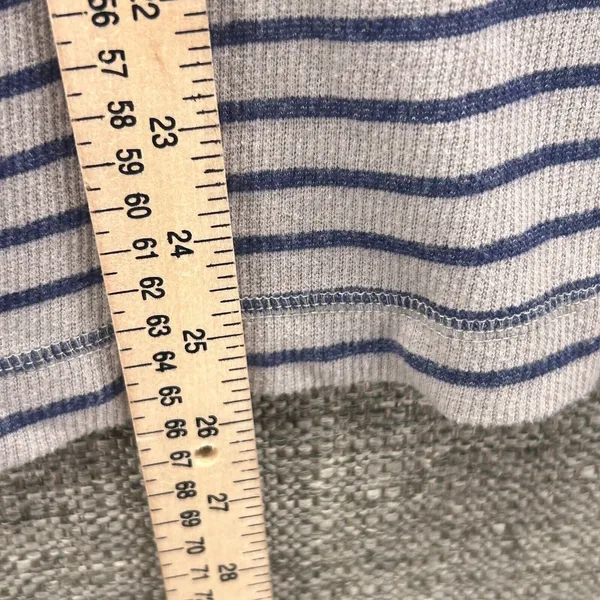 Y2K Waffle Knit Thermal‎ Top Gray Medium - Image 10