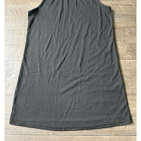 Women's Black‎ sleeveless mock-neck shift dress Size Large - Image 3