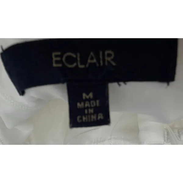 Eclair White Wrap Skort Dress M 8 - Image 2