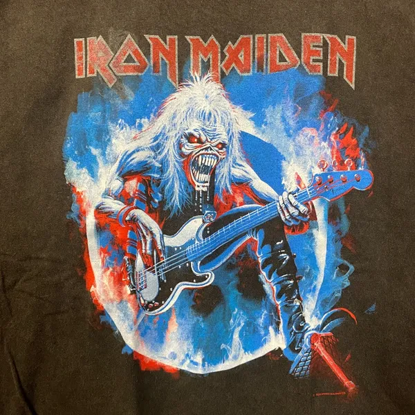 Iron Maiden 1992 Album Fear of the Dark Heavy Metal Band T-Shirt XXL - Image 2