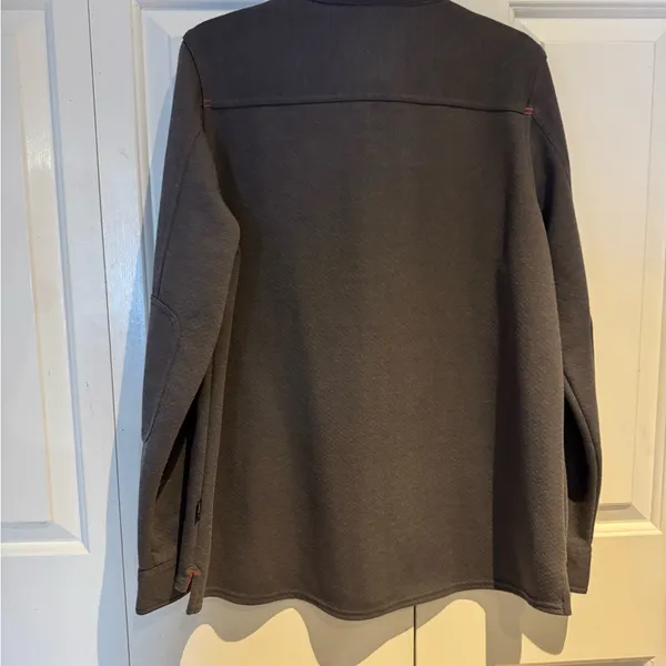 L.L. Bean Polartec Charcoal Shirt Jacket Gray Size XL - Image 4