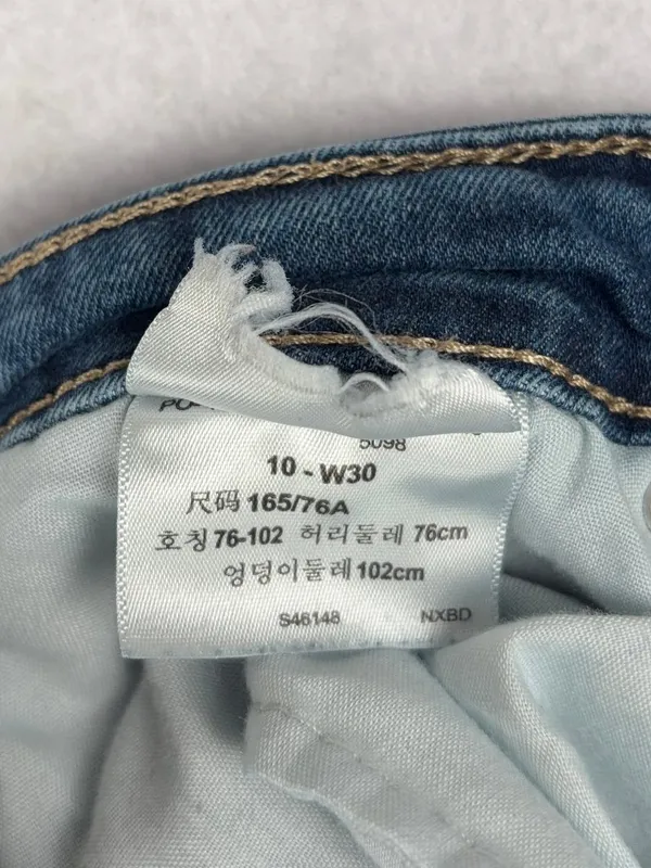 Signature by Levi Strauss High Rise Bootcut Women's 10 (30x29) Blue Stretch Y2K - Image 9