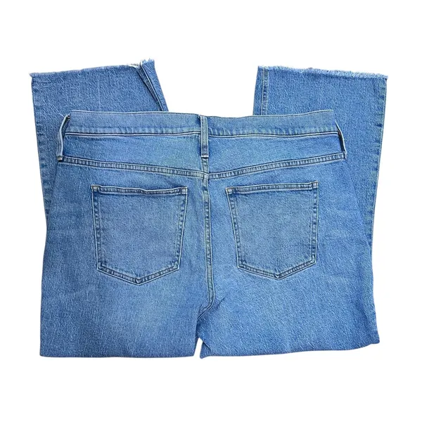 J.Crew Womens‎ 9" Demi Boot Crop Jeans Size 34 Brommell Wash Frayed Hem Denim - Image 9