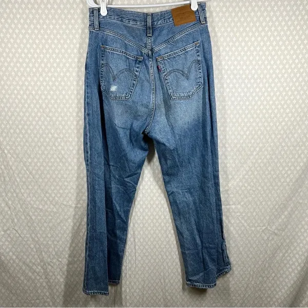 Levi’s Premium‎ High Rise Distressed Ribcage Straight Ankle Jeans - Image 6