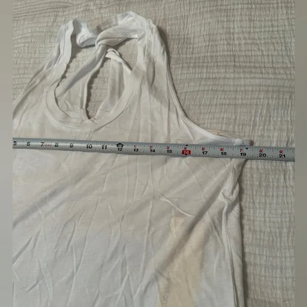 Lanston Twist Back Racerback Tank - White - NWT - Size L - Image 8