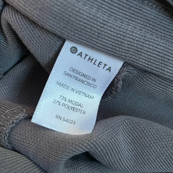 Athleta Serenity Shortie Shorts Gray Small | Modal Soft High Rise Lounge - Image 6