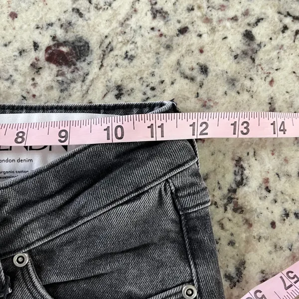 LNDN Denim Flare Jeans Womens 24 Black Vintage Wash‎ Sustainable High Rise NWT - Image 9
