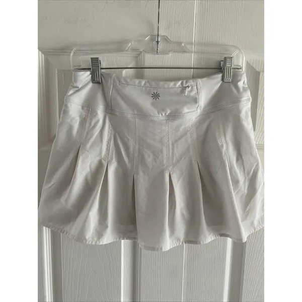 Athleta Pleated Skort Womens Size S White Tennis Golf‎ Activewear Performance - Image 4