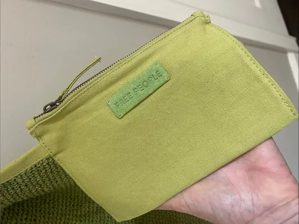 Free People Coastal Crush Matcha Green Slouchy Shoulder Bag - Image 2
