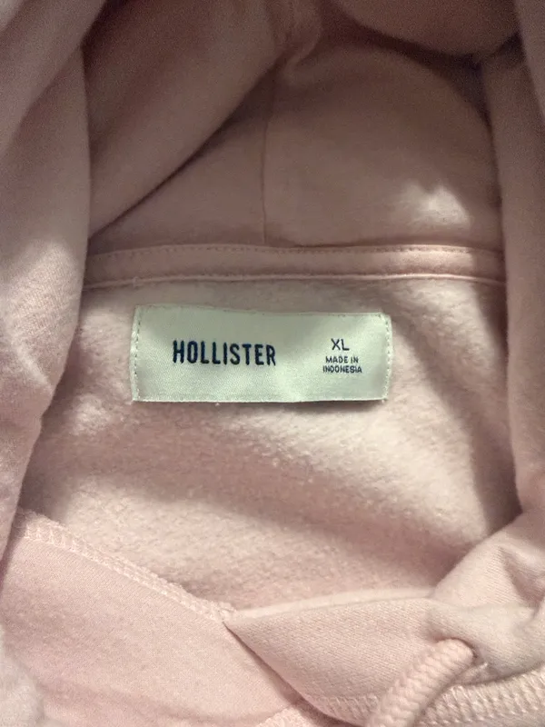 Light pink hollister sweatshirt XL - Image 3