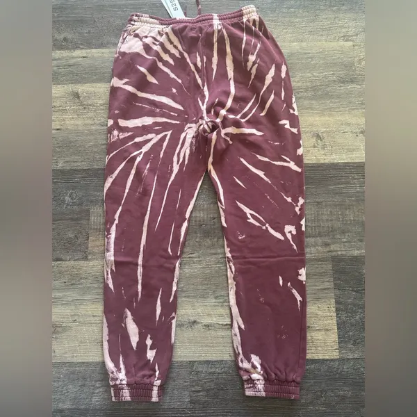 NWT 525 America X Revolve Dip Dyed Tie dye Print Joggers pants womens size Large - Image 3