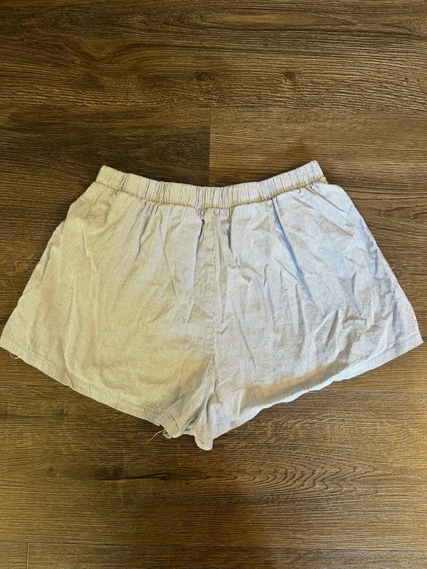 Altar’d State Blue Striped PJ Shorts - Image 3