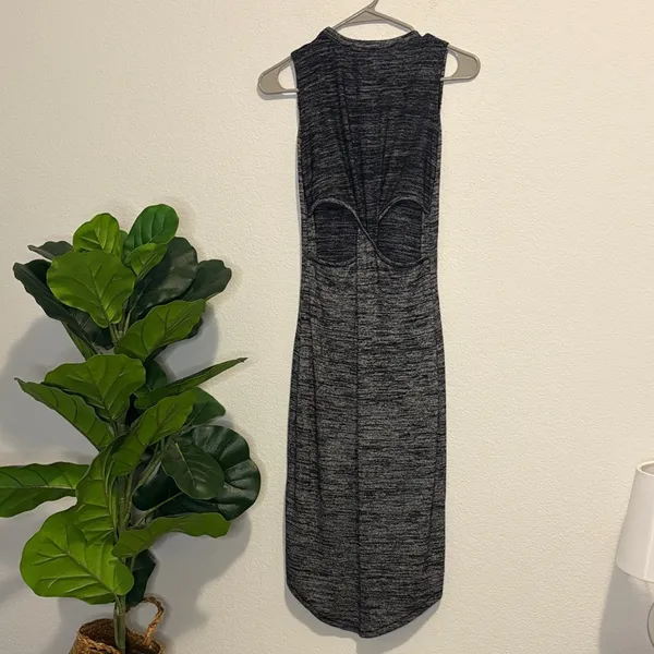 rag & bone Charcoal Sleeveless Midi Dress XS - Image 5